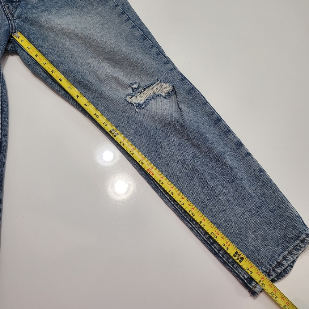 Old Navy O.G Straight High Rise Classic Blue Denim Jeans Size 6 - Picture 11 of 14